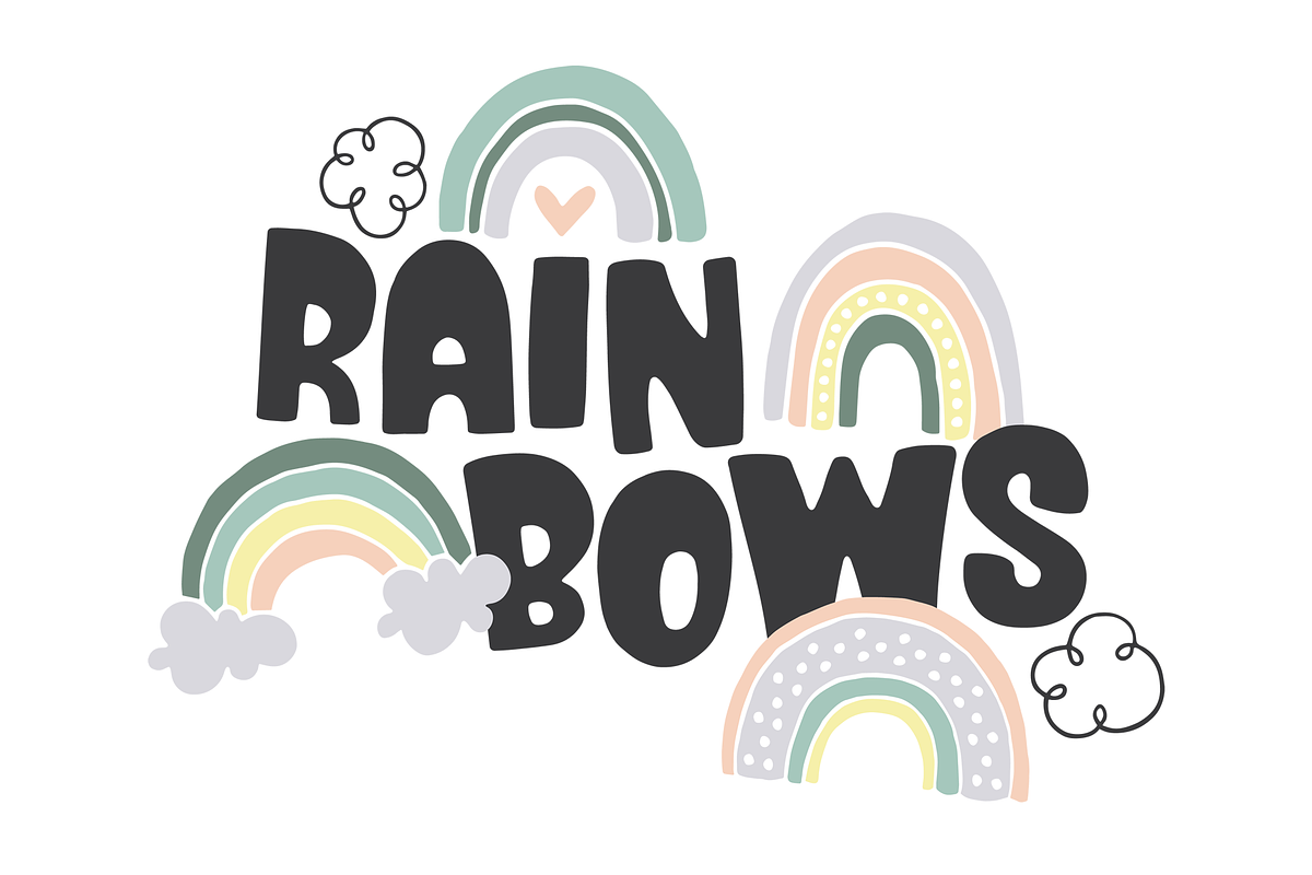 Rain or Shine Font + Doodles! preview 3