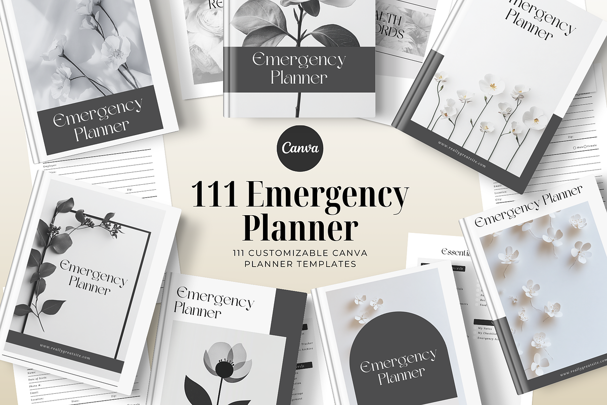 Emergency Planner Canva Template, a Presentation Template by The Blog Creative (Photo 1 of 10)