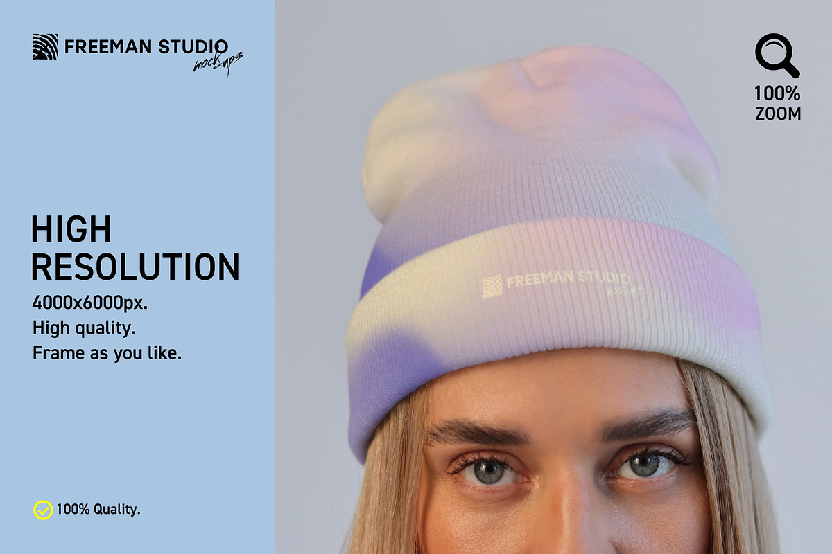 Beanie Mockup Set, a Hat Mockup by Freeman Studio (Photo 6 of 15)