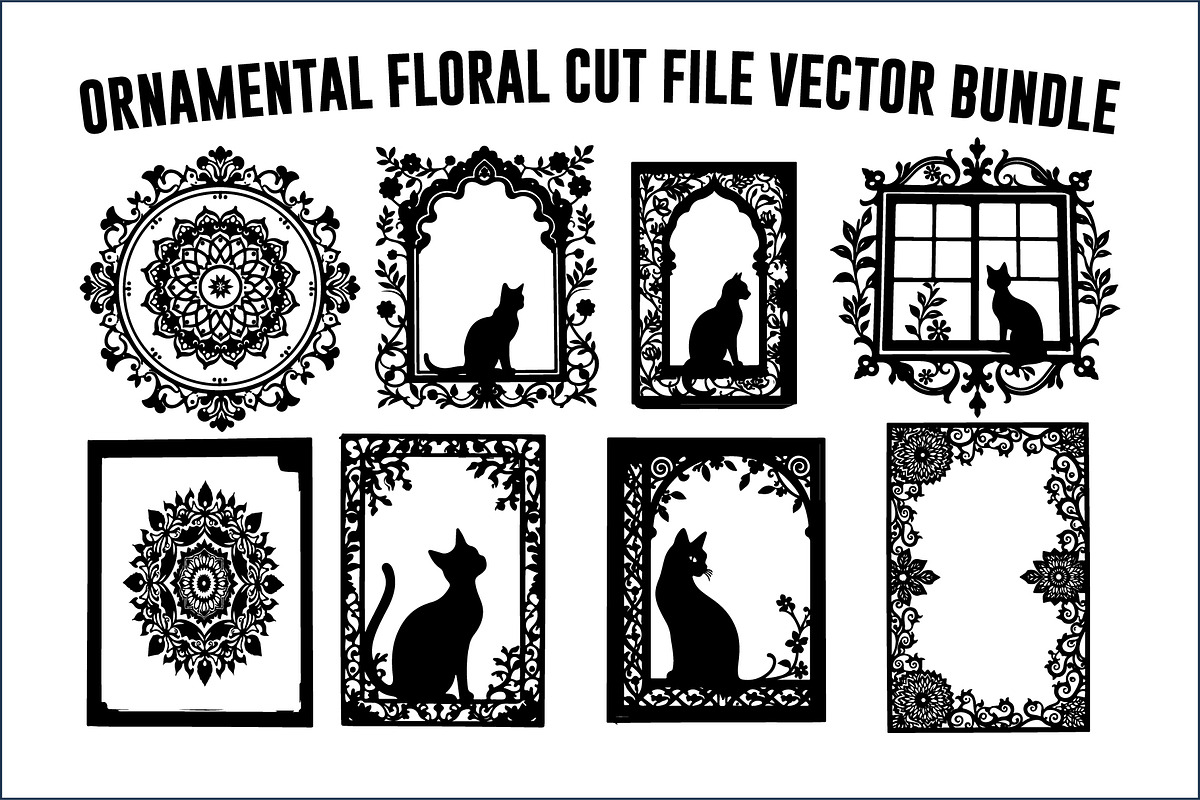 Ornamental Floral Laser Cut Lotus, an Object Graphic by Designs_River (Photo 1 of 11)