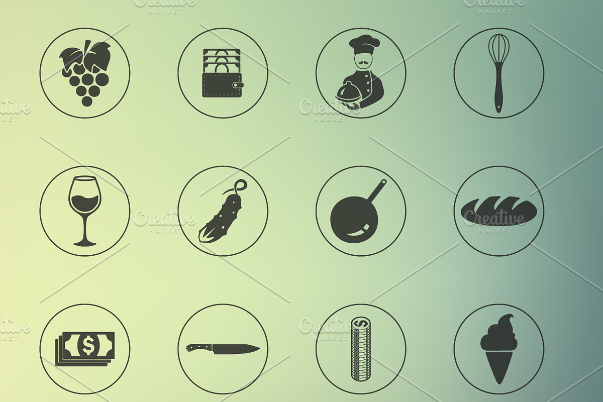 56 RESTAURANT icons, an Icon by Palau