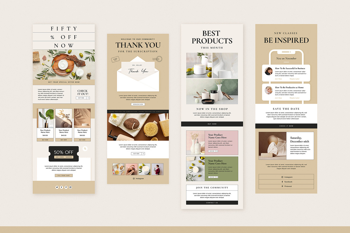 Aimée Email Newsletter Template, an Email Template by Vynetta (Photo 4 of 6)