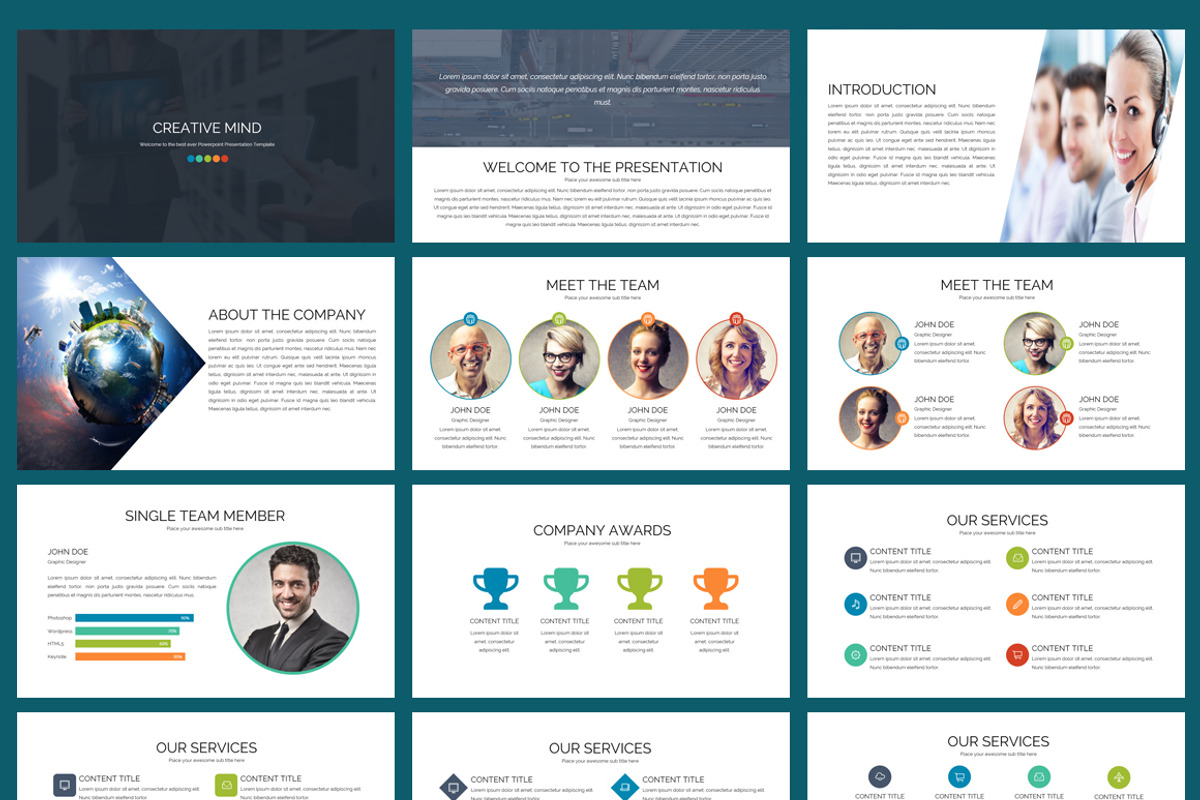Creative Mind Powerpoint Template, a Presentation Template by Creative ...
