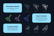 Animated Fishing Icon Art Set, an Outline Icon by Prosymbols (Thumbnail 2 of 4)