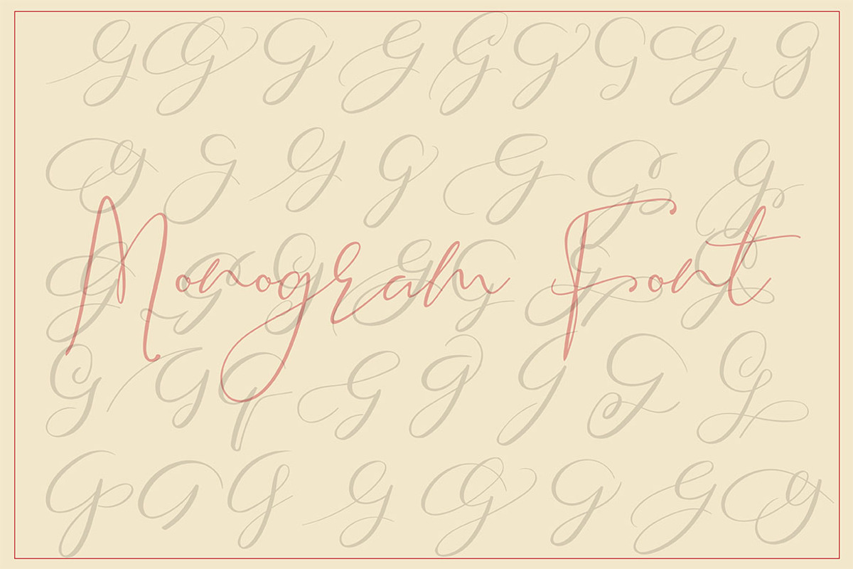 MONOGRAMS BUNDLE A to Z, a Script Font by AMINMARIO (Photo 14 of 37)