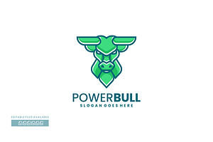 Bull Simple Mascot Logo, a Branding & Logo Template by ivan_artnivora