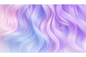 Pastel colored hair with waves: pink, a Beauty & Fashion Photo by Lermont51