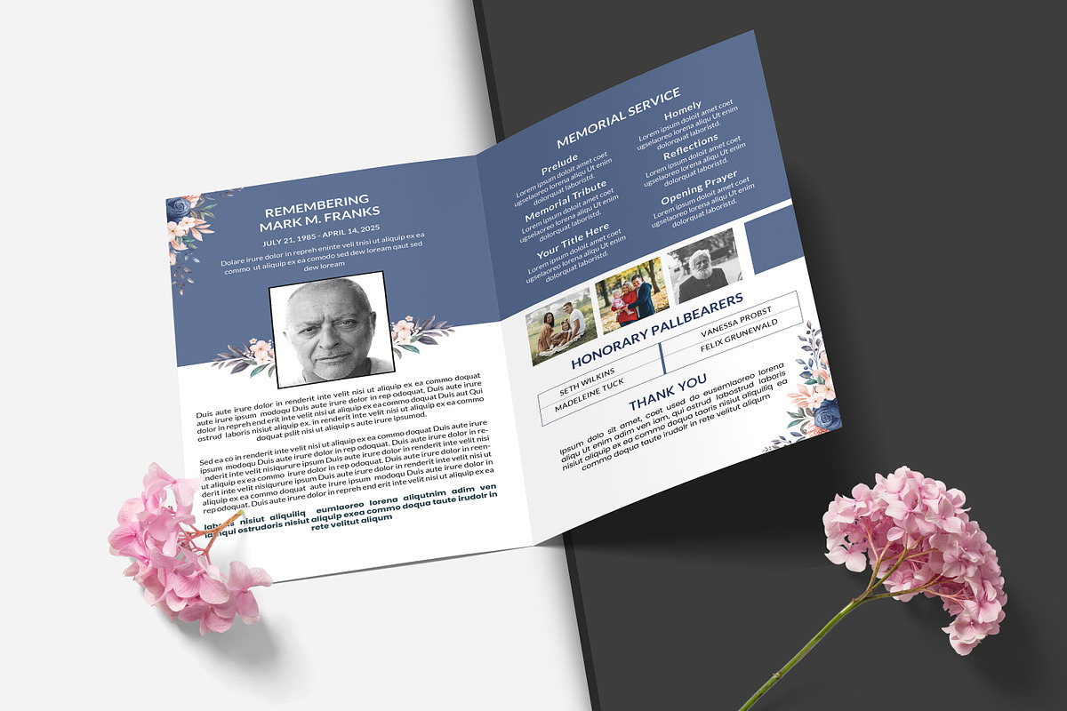 Funeral Program And Prayer Card, a Brochure Template by crazyOWL (Photo 2 of 8)