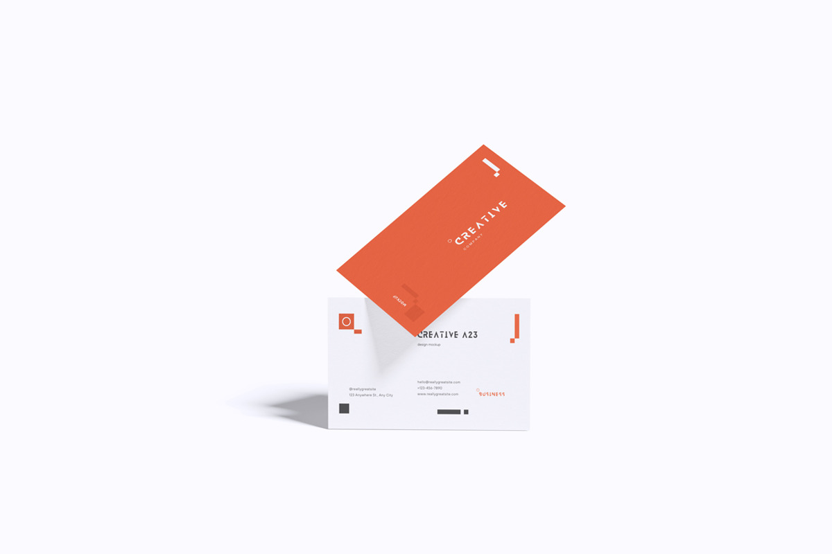 Business Card Mockup, an Advertising Mockup by Creative_A23 (Photo 3 of 4)
