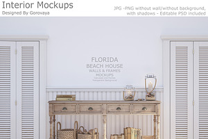 Interior Mockup, Mudroom Mockup