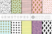 Gemstones Backgrounds, a Pattern Graphic by Clover & Lilly (Thumbnail 5 of 5)