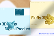 100 Fluffy 3D Elements, an Object Graphic by Tridimensi Pro (Thumbnail 16 of 18)