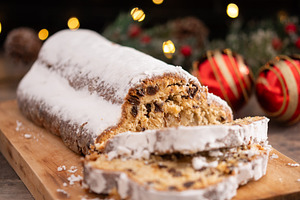 Traditional Christmas Stollen with Raisins, a Food & Drink Photo by etorres69