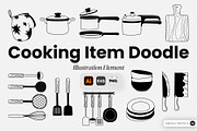 Cooking Item Doodle Hand Drawn, an Object Graphic by SLAB! Design (Thumbnail 1 of 3)