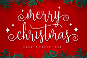Merry Christmas, a Script Font by Artkenza (Thumbnail 1 of 9)