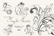Jungle Saints: Tropical Line Art, an Object Illustration by Purple (Thumbnail 10 of 15)