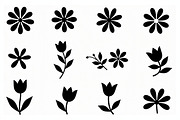 16 elegant black floral silhouettes, an Illustration by Amazin_art (Thumbnail 11 of 17)
