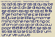 Traditional Societies - Futuristic, a Sans Serif Font by 177Studio (Thumbnail 8 of 8)