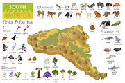 South America isometric map, an Animal Illustration by pet design shop (Thumbnail 2 of 5)