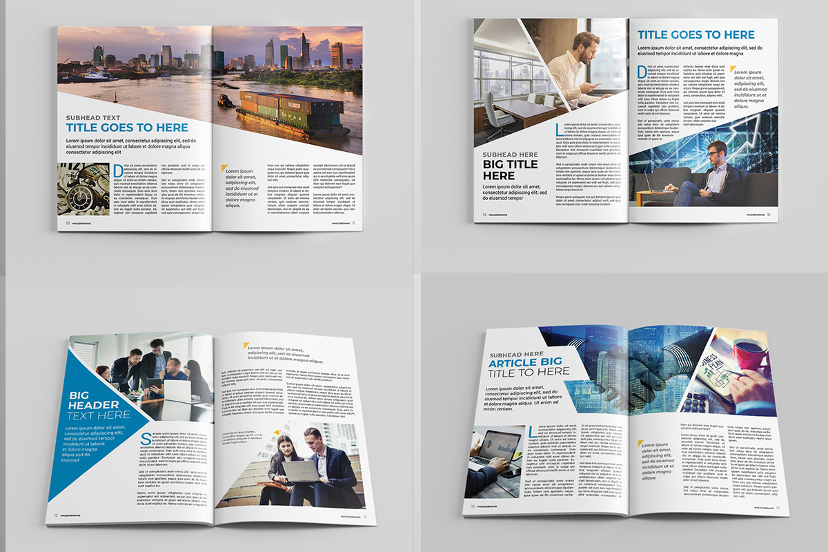 Business Magazine Template, a Magazine Template by xtratimebd (Photo 3 of 4)