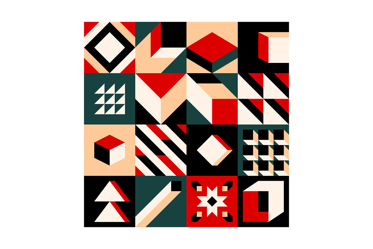 Abstract Geometric Patterns Bundle, a Pattern Graphic by Neo Geo (Photo 4 of 9)
