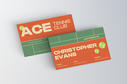 Modern Tennis Business Card, a Business Card Template by Annora Studio (Thumbnail 2 of 6)