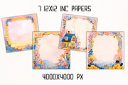 Whimsy Pastoral Spring & Easter Set, a Decorative Illustration by GiraffeCreative (Thumbnail 12 of 21)