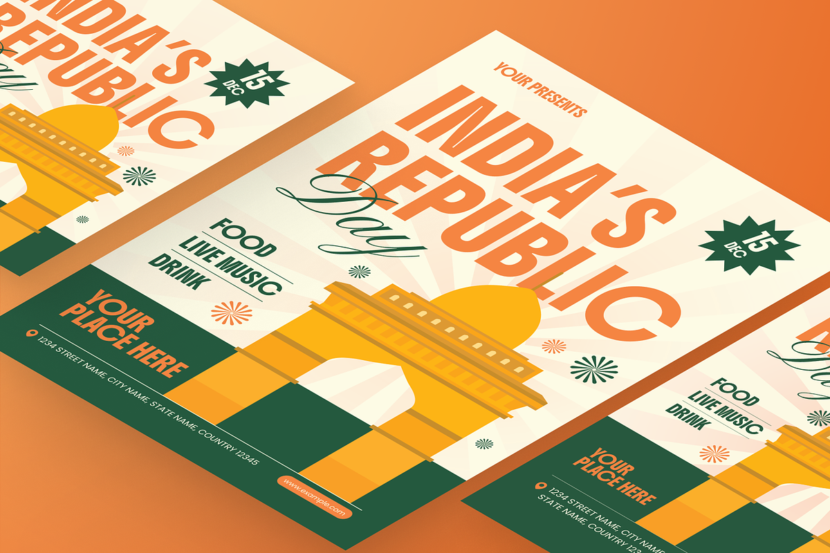India’s Republic Day Flyer Set, a Flyer Template by Annora Studio (Photo 3 of 6)