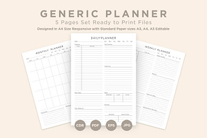 Generic Planning Pages Set V-01