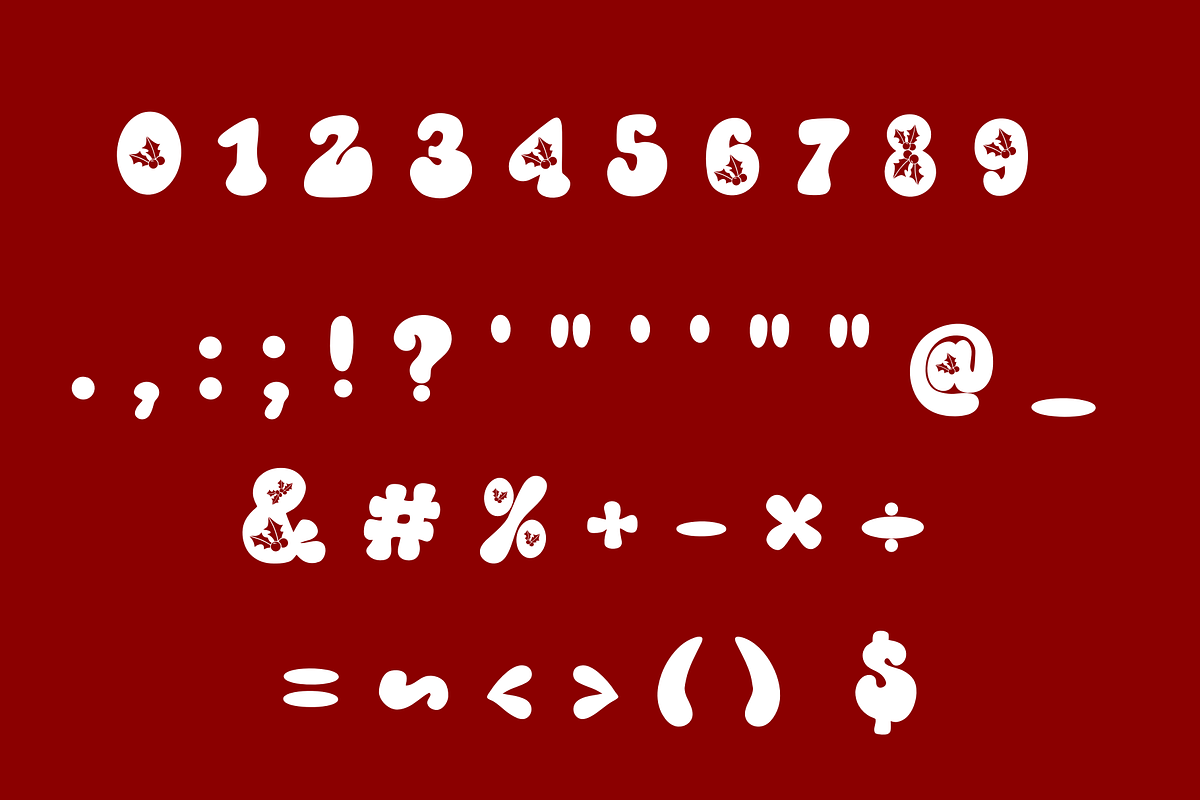 Retro xmas, a Symbol Font by Petal Pixels (Photo 4 of 10)