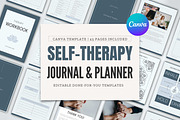 Therapy Journal Worksheets | Canva, a Magazine Template by Designs by Darowan (Thumbnail 1 of 10)
