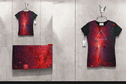 Women's T-shirt On 5 Stages Mock-up, a Hoody Mockup by Mocca Mockups Store (Thumbnail 27 of 59)