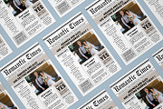 Wedding Newspaper Template, a Stationery Template by crazyOWL (Thumbnail 2 of 3)