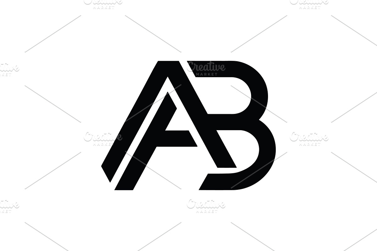 AB Monogram Logo Design, a Branding & Logo Template by Vectorium Studio (Photo 2 of 2)
