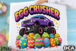 Crochet Egg Crusher PNG, an Illustration by DreamCafeArt