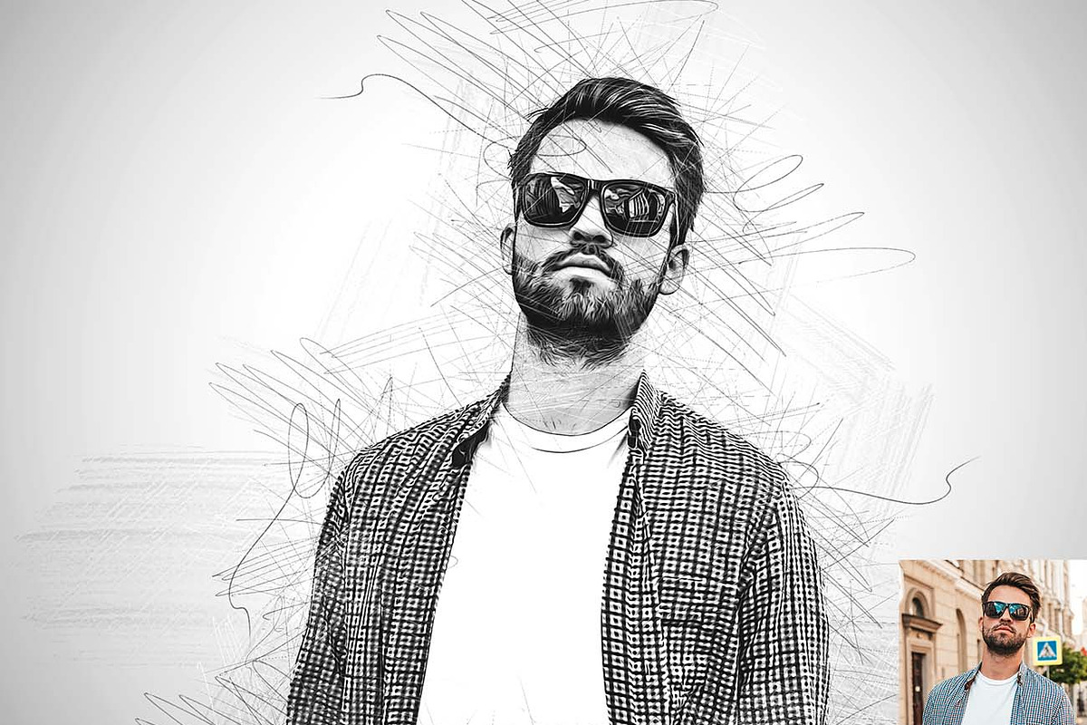 Concept Pencil Sketch Ps Action, an Action Add-On by Studio Retouch (Photo 12 of 12)