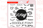 Vine Doodles - Dingbats Font, a Symbol Font by WADLEN (Thumbnail 1 of 7)