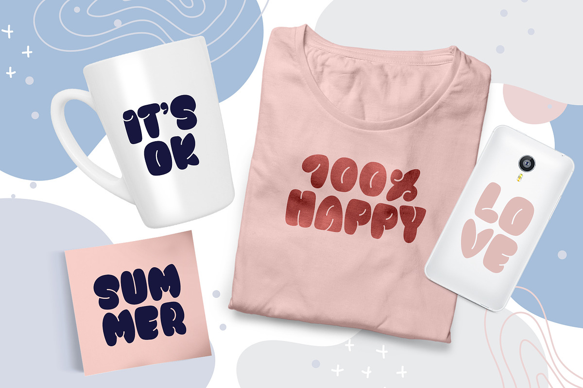 Sweet Sky Rotund Retro Groovy Font preview 2