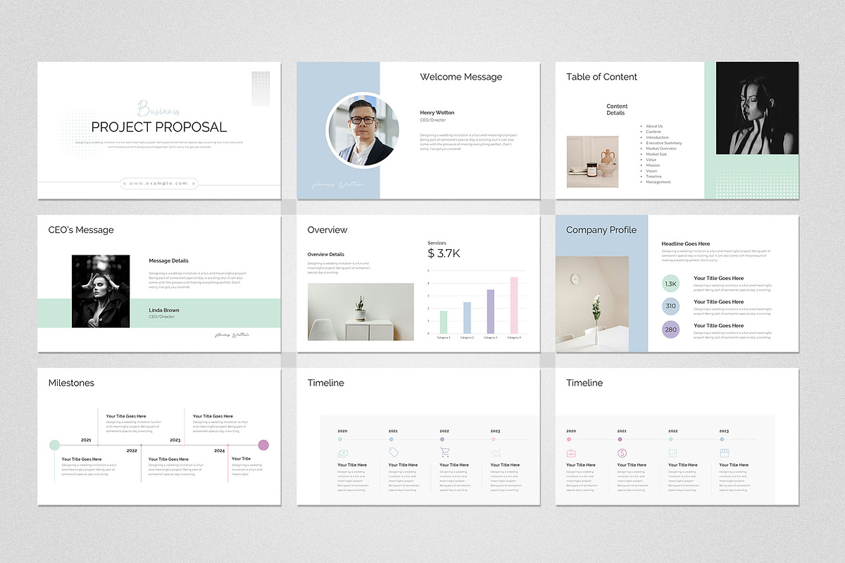 Project Proposal Keynote Template, a Presentation Template by Design ...