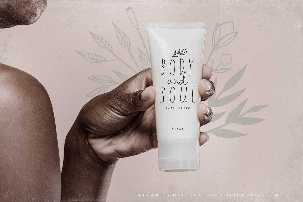 Oregano and Mint Font and Logos preview 4
