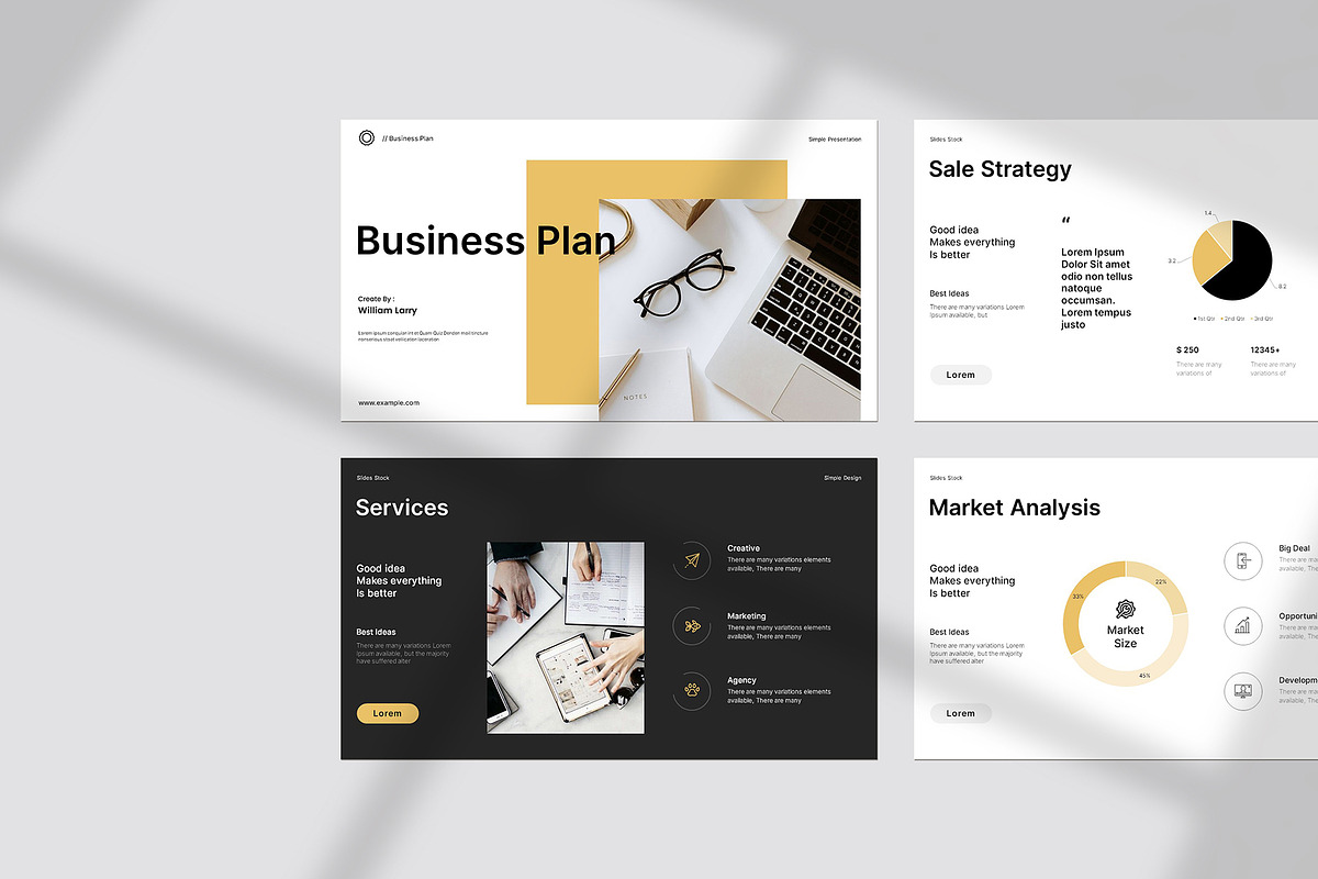 Business Plan Presentation Template preview 3