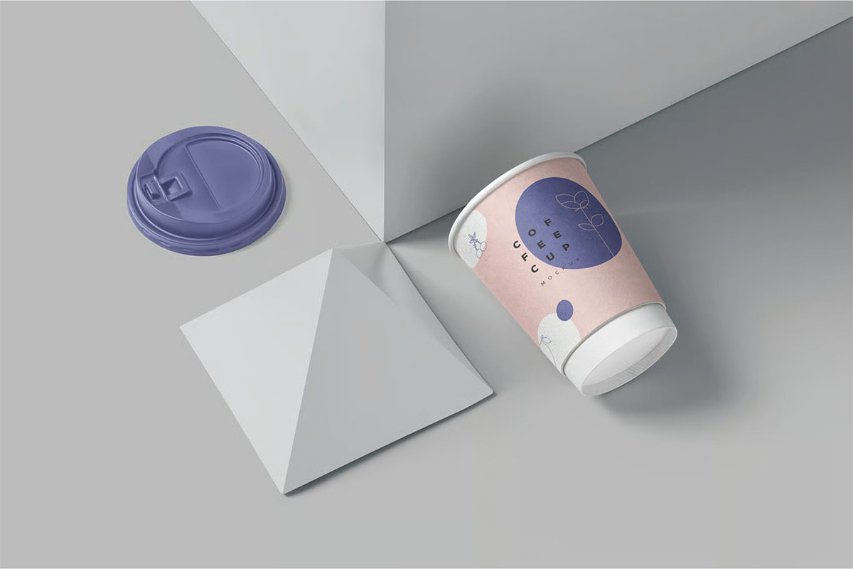 Paper Cup Sleeve Mockups, a Cups & Container Mockup by megostudi0 (Photo 4 of 8)