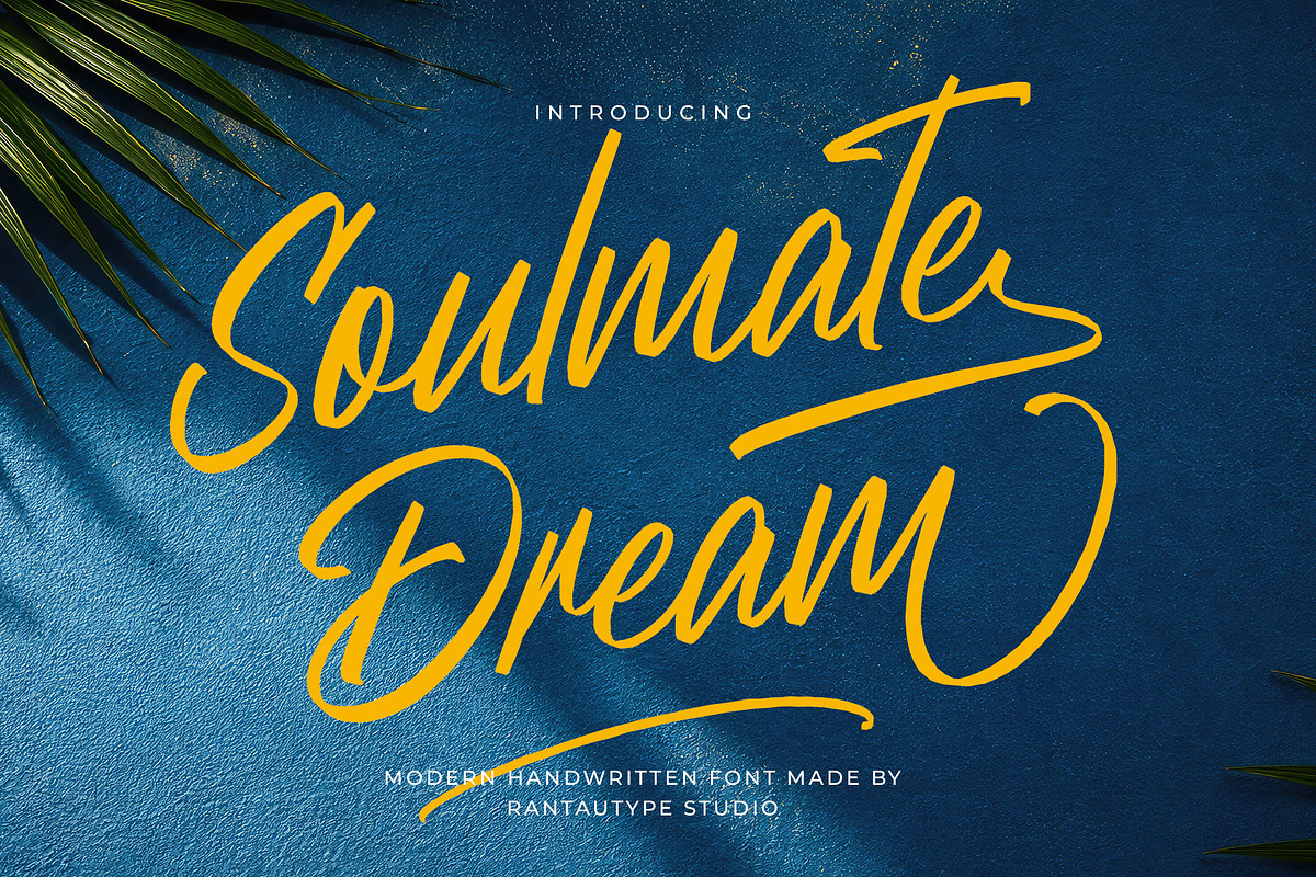 Soulmate Dream Modern Handwritten, a Script Font by RantautypeStudio (Photo 1 of 15)