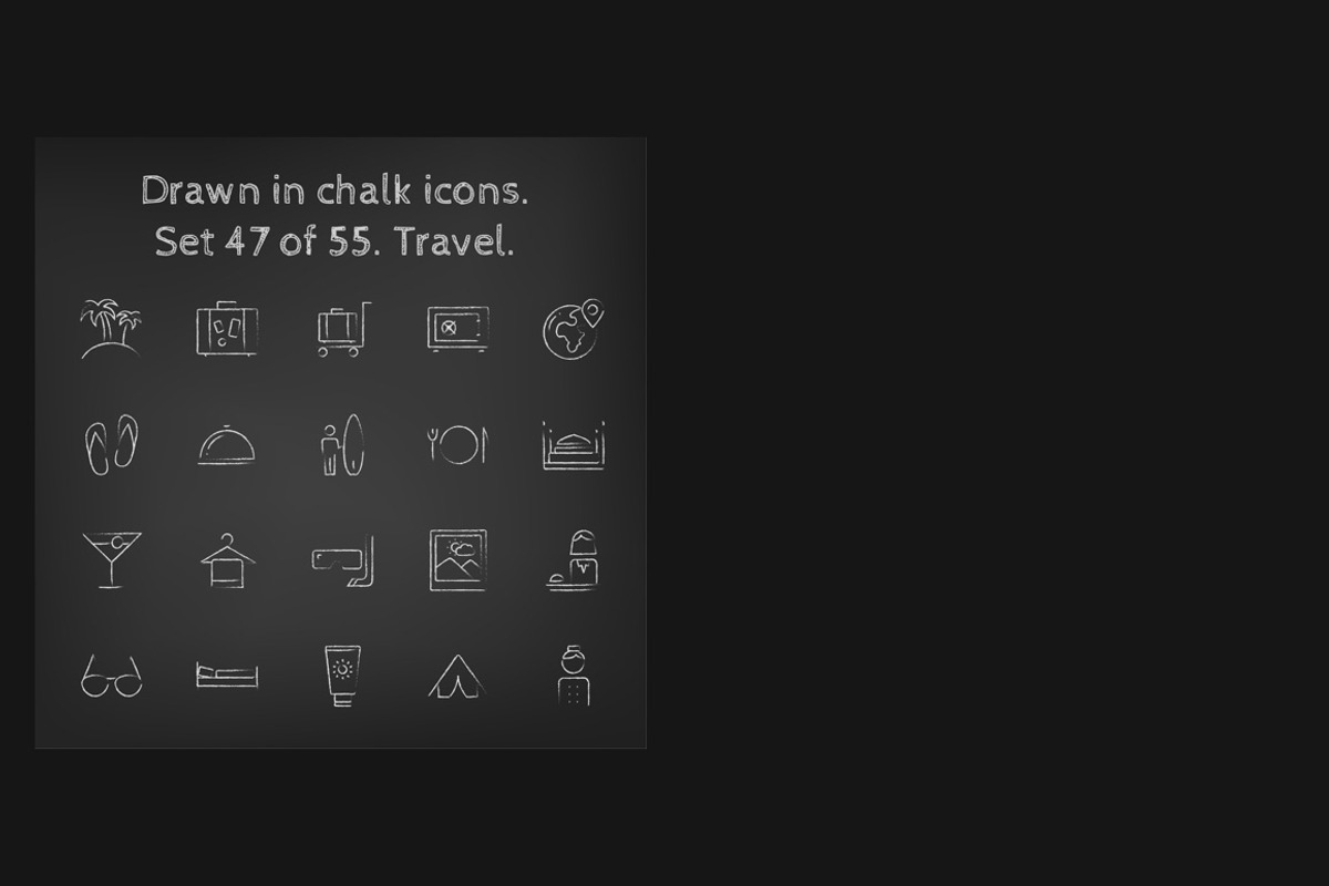 1100 Chalkboard vector icons pack, an Outline Icon by Visual Generation (Photo 31 of 31)