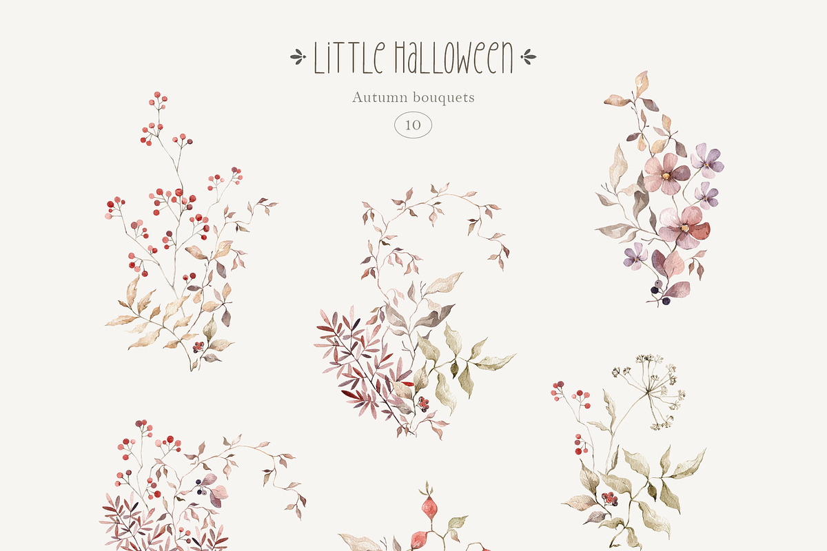 Little Halloween. Watercolor animals, a Seasonal Illustration by Kreker Kate (Photo 3 of 13)