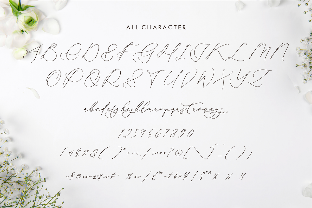 Glofester Menditas Luxury Font, a Script Font by Storytype Studio (Photo 13 of 15)