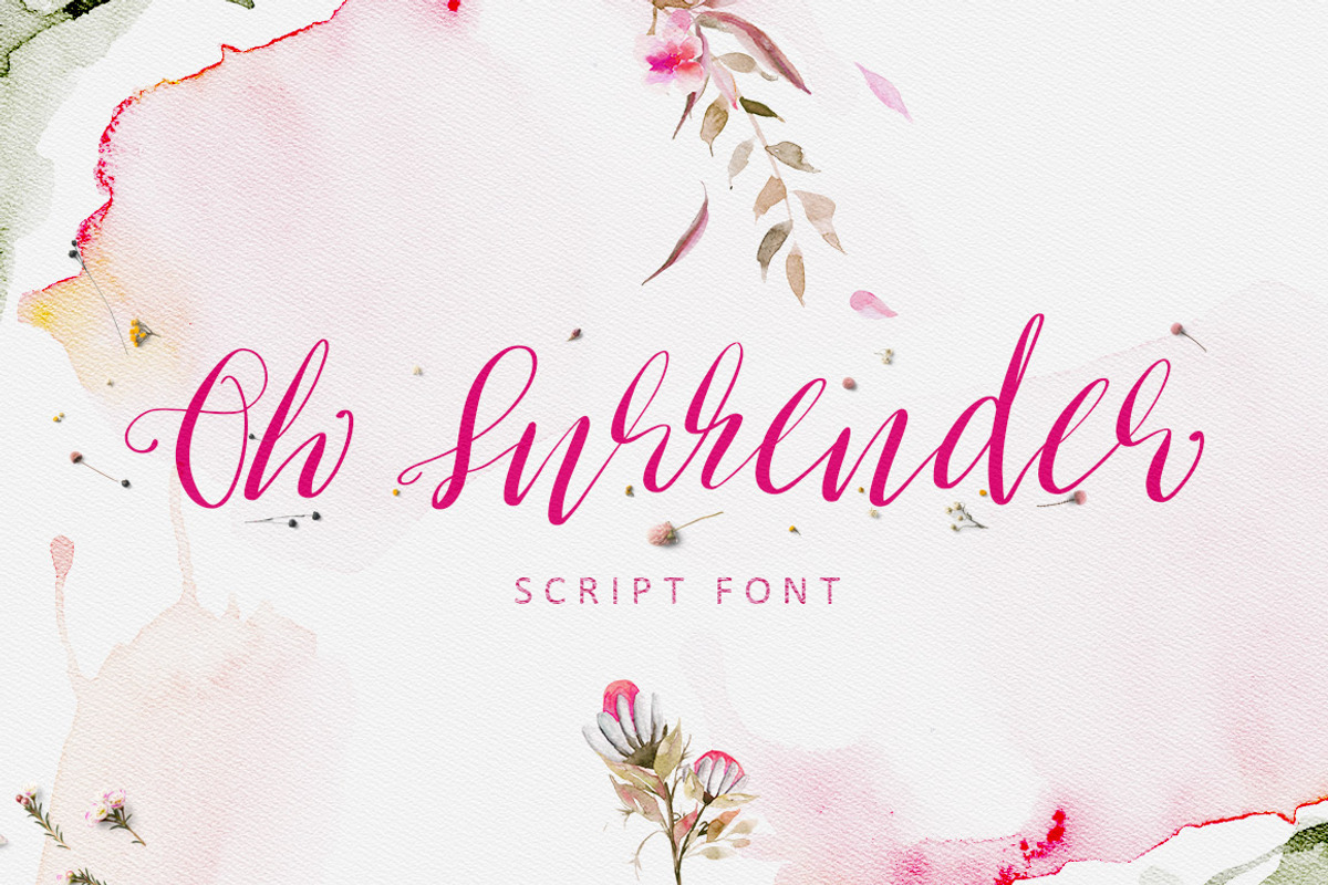 Oh Surrender Script Font