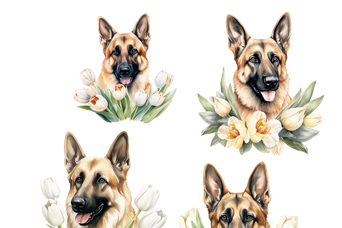 Festive dogs bundle, an Animal Illustration by TheCuteShop (Photo 20 of 33)