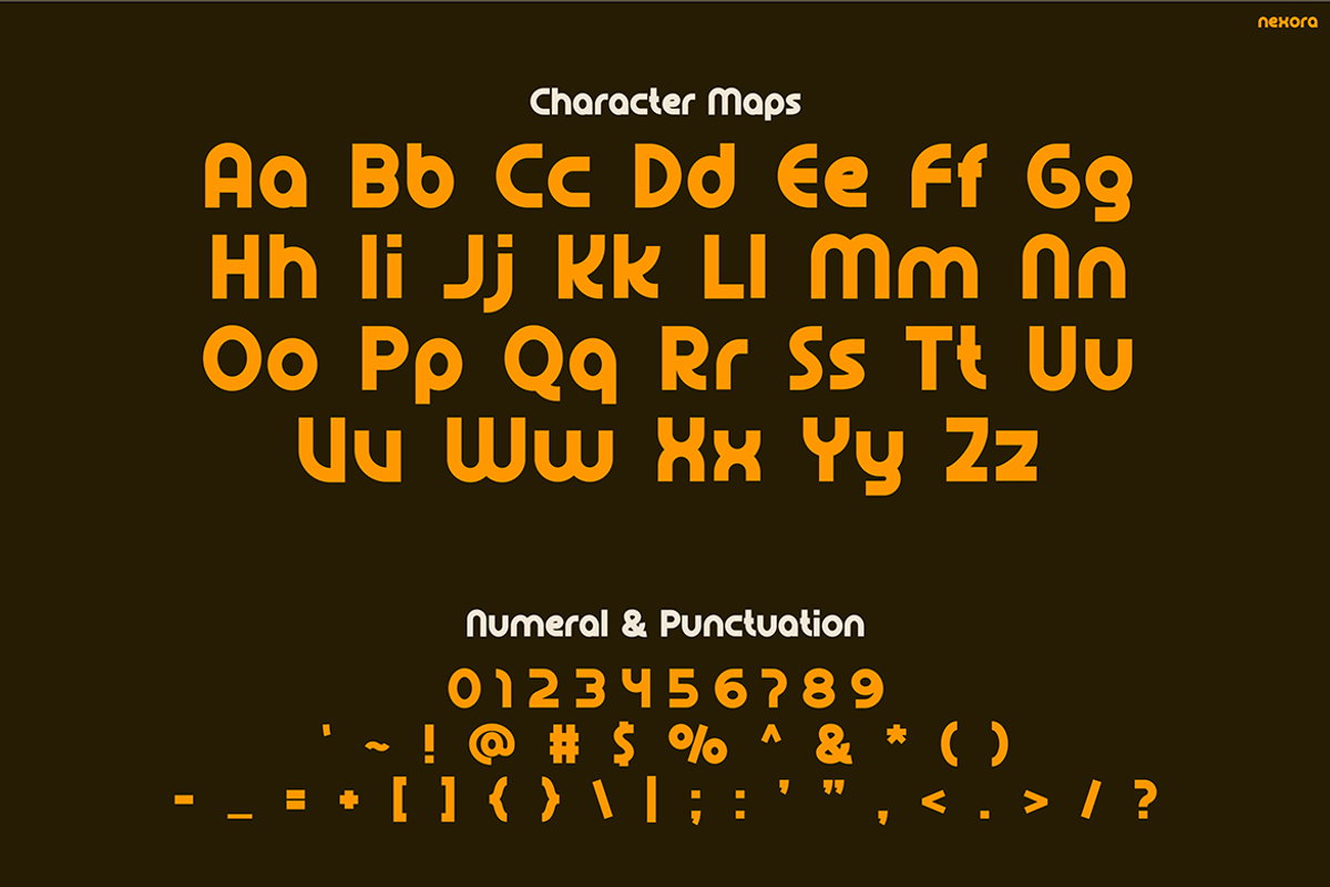NEXORA, a Font by Pinisi ART (Photo 2 of 10)