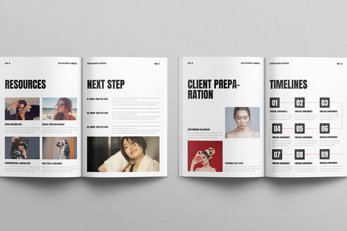 Welcome Kit Template, a Brochure Template by E-Type (Photo 5 of 7)